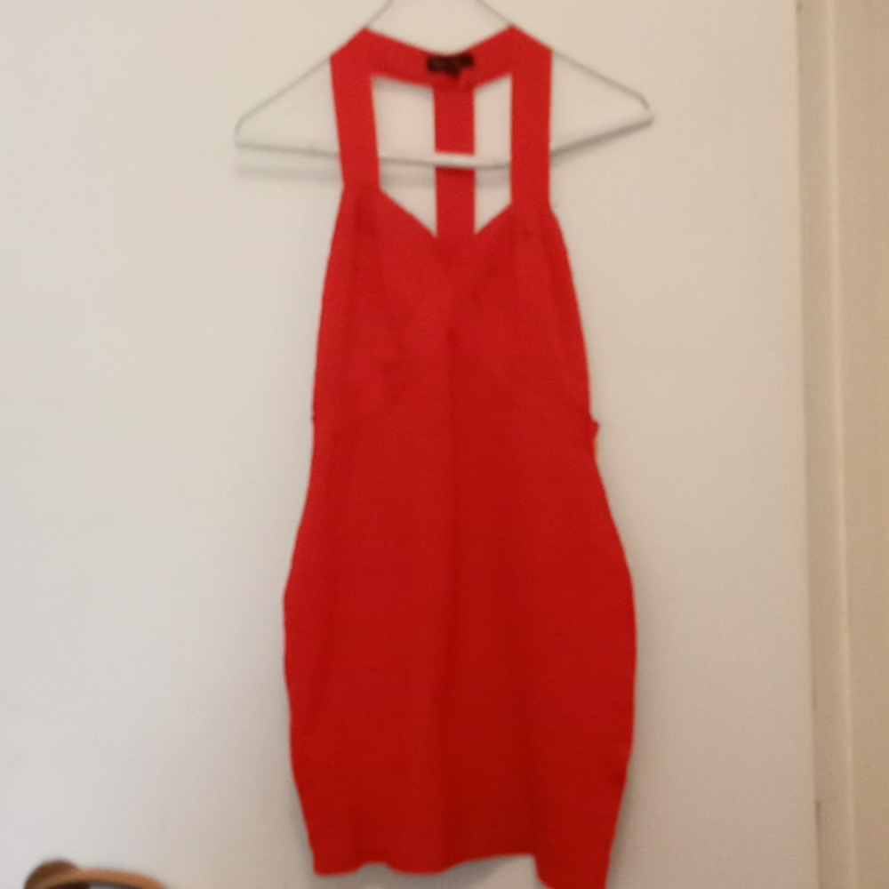 Burnt Orange Bodycon Dress